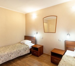 Номер стандарт с 2 односпальными кроватями в Рубин