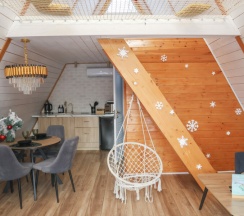 Aframe Luxe White | Банный чан на территории в Берёзовая роща