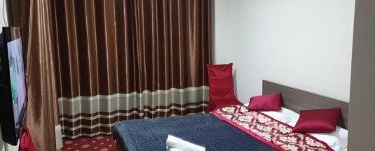 Двухместный номер Standard с видом на горы двуспальная кровать в DDhotel Almaty