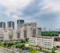 Двухместный люкс с видом на город (двуспальная кровать) в Business apartments