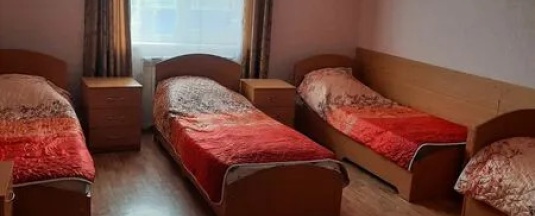 Кровать в общем номере (общая ванная комната) в Северный рай