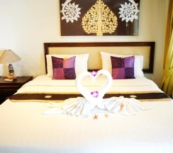 Двухместный номер Deluxe с видом на море двуспальная кровать в Lamai Inn 99 Bungalows