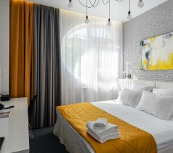 Комната стандарт с 1 двуспальной кроватью в Hotel design style