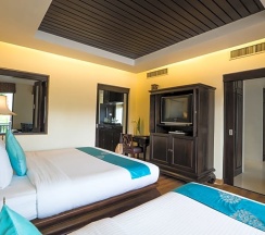 Одноместный семейный люкс 2 отдельные кровати в Dara Samui Beach Resort - Adults Only