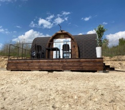 Коттедж премиум с 1 двуспальной кроватью (Глэмпинг люкс) в Набережная №1