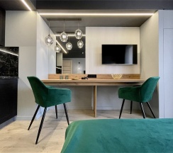 Апартаменты "комфорт" студия ЖК "LIKE" (Метро Площадь Мужества, 10 минут пешком) в Rauktis apartments