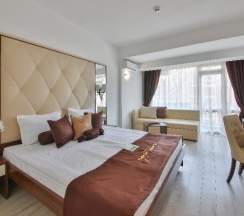 Двухместный номер Premium c 1 комнатой с балконом двуспальная кровать в Prestige Hotel and Aquapark
