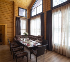 Коттедж в Загородный дом с русской баней