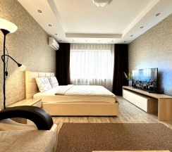 Двухместные апартаменты c 1 комнатой (двуспальная кровать) в Fresh Room на улице Маршала Устинова 3