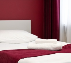двухместный номер с двумя раздельными кроватями в Iq hotel