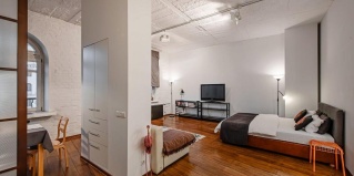 Минск: Апартаменты Апартаменты Стильная Студия в Башне Комплекса Ворота в Город