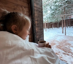 Стильный барнхаус с чаном с панорамными окнами на 4 гостя заезд в 15.00 выезд в 12.00 в Дача на горе-море