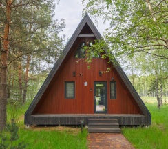 № 15 A-Frame 77 m2 с камином, кондиционером и террасой (оснащение дома см. Подробнее) в Les holidays