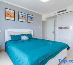 Люкс с 3 комнатами с видом на море в Rizhao Shuohai Seaview Homestay (Wanpingkou Branch)