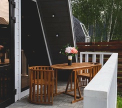 A-frame NEO|Банный чан на территории в Берёзовая роща