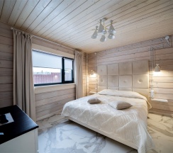 Дом из бруса с камином и баней из липы 4+2 в Snhaus