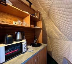 Геокупол с 1 двуспальной кроватью в Family Park