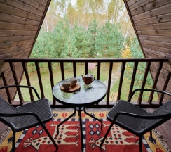 Домик двухуровневый с сауной и дровяным камином в Алино