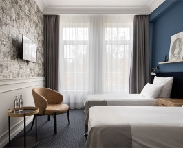 Стандартный номер с видом на парк и двумя отдельными кроватями в Королева Луиза