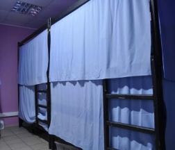 Кровать в общем номере с 4-двухъярусными кроватями 16м² в Отель на Тимирязевской