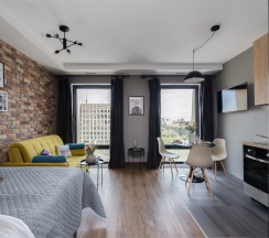 Megapolis - 4х местные апартаменты на 7 этаже ЖК бизнес-класса D1 в Smart Lofts Moscow