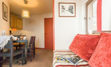 Одноместная студия односпальная кровать в Résidence Pierre & Vacances Avoriaz Saskia Falaise