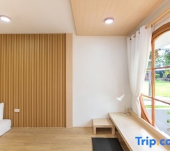 Двухместная вилла двуспальная кровать в Sangthong Resort