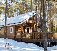 Большой семейный коттедж с сауной и детской мансардой в Дом у моря