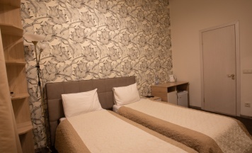 Стандартный двухместный номер с 2 отдельными кроватями в Бегемот