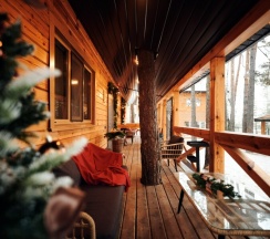 Малый дом с баней в Сны Леса