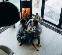 Дом с камином и террасой для 2 взрослых в Альпака