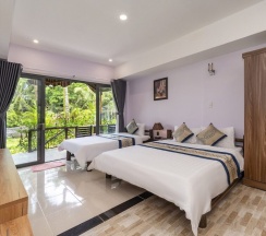 Трёхместное бунгало с видом на сад в Mai Phuong Resort Phu Quoc