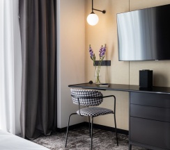 Двухместная студия двуспальная кровать в Novotel Living Almaty Jetisu