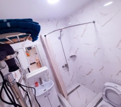 Двухместная студия с красивым видом из окна двуспальная кровать в Ностальгия