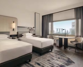 Двухместный номер Panoramic 2 отдельные кровати в Hilton Singapore Orchard