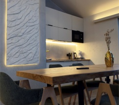 Дом «GOLD» с банным чаном на террасе в Luxe House