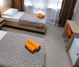 Номер улучшенный эконом с 2 односпальными кроватями в Smart Hotel KDO