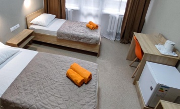 Номер улучшенный эконом с 2 односпальными кроватями в Smart Hotel KDO
