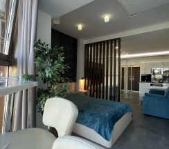 1-комнатные апартаменты студия Сочи, ул. Несебрская 14 в Deluxe apartments