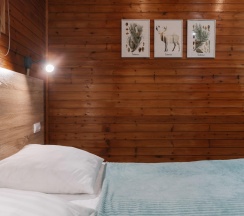 Номер студия с 1 двуспальной кроватью с кухней в Таёжник