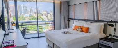 Номер Deluxe с 3 комнатами с балконом в Oakwood Residence Sukhumvit Thonglor Bangkok