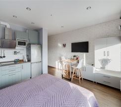Garden - 3х местные апартаменты-студия у Ботанического сада (9 этаж) в Smart Lofts Moscow