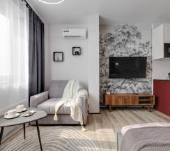1-комнатные апартаменты студия Рэд в Dream Apartmens