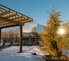 Зеркальный дом Премиум с ванной в Резиденция Северное Сияние