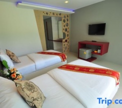 Двухместный номер Deluxe с видом на сад 2 отдельные кровати в Phi Phi Rimlay Cottage