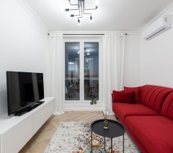 Двухместные апартаменты Superior двуспальная кровать в Апартаменты Румер в современном жилом комплексе у ТЦ Дана Молл