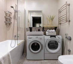 Апартамент с детской для 6-ти гостей с видом на город в Sv Loft Apart