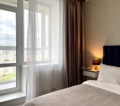 Однокомнатная квартира с потрясающим видом на город в ЖК "Pragma House" в Rauktis apartments