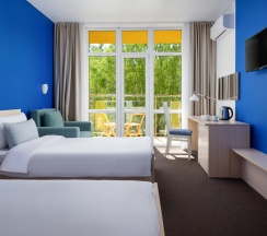 Номер стандарт с 2 односпальными кроватями в Moreleto