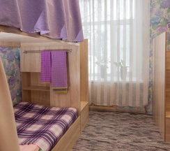 Кровать в общем 6-местном номере (удобства на этаже) в Сова